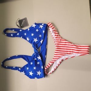 Zaful Stars and Stripes Bikini